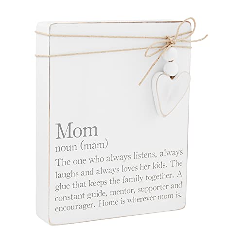 Mud Pie Definition Plaque, 7 1/2" x 6", Mom