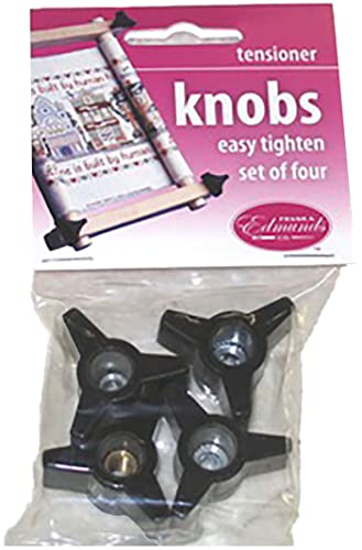 Frank A. Edmunds Plastic Tension KNOB 4/PKG, Black