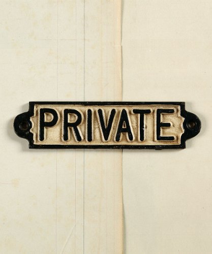 HomArt Cast Iron Sign - Private