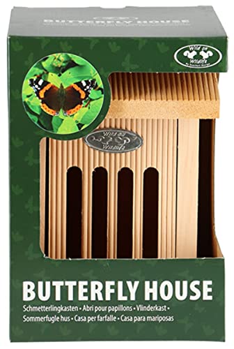 Esschert Design WA70 Butterfly House in Giftbox, 10.4-inch Height, Wood