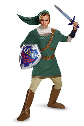 Disguise Men's Legend Of Zelda Link Prestige Costume, Green, X-Large