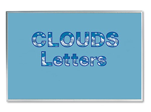 Hygloss Products Bulletin Board Letters and Numbers ‚Äì Punch Out Cloud Design Combo ‚Äì 3 Inch, 350 Pieces