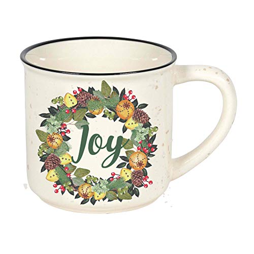 Enesco Our Name is Mud Country Living Joy Camper Coffee Mug, 16 Ounce, Multicolor