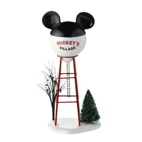 Department 56 Disney Village Mickey Water Tower Accessory Figurine, 11.875 inch