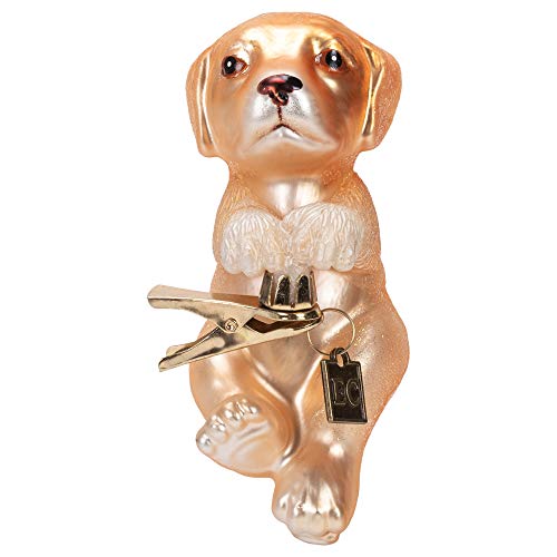 Raz 4.25-Inch Clip-On Hang in There Puppy Ornament
