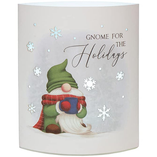 Carson Home Accents Gnome for The Holidays Paper Lantern, 6.5-inch Height