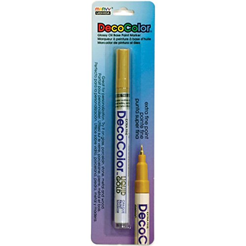 Uchida 120-C-GLD Marvy Deco Color Liquid Extra Fine Paint Marker, Gold