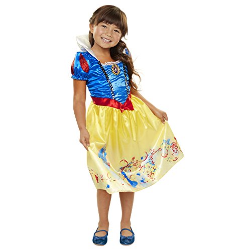 JAKKS Pacific Disney Princess Snow White Explore Your World Dress, Blue/Yellow, Size: 4-6x