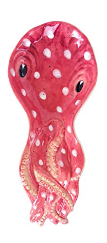 Blue Sky Clayworks Clayworks Octopus Spoon Rest, Multicolor