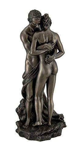 Unicorn Studio Resin Statues The Lovers Bronze Finished Loving Touching Couple Nude Statue 5 X 10.75 X 4.5 Inches Bronze