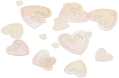 Beistle Iridescent CN053 Hearts Confetti, 1/2-Ounce, One Size