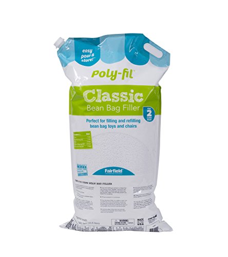 Fairfield Poly-Fil Classic Bean Bag Filler, 2 cu. ft, White