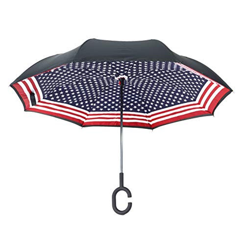Calla 2756 Topsy Turvy Inverted Umbrella, US Flag