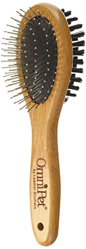 OmniPet Pro-Finish 7.5" Bamboo Handle Combo Brush, Small