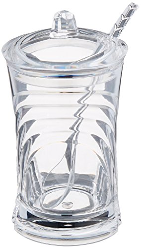 Prodyne Sugar Please Acrylic Sugar Jar with Spoon in Glacier