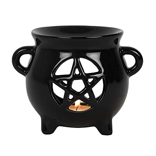 Pacific Trading Giftware Pentacle Cauldron Tealight Candle Ceramic Oil Burner 4‚Äö√Ñ√π Tall
