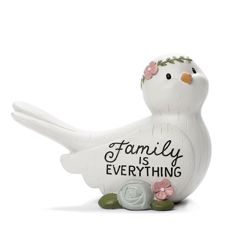 Blossom Bucket Family Graceful Sentiments Bird Figurine, 4-inch Length, Resin