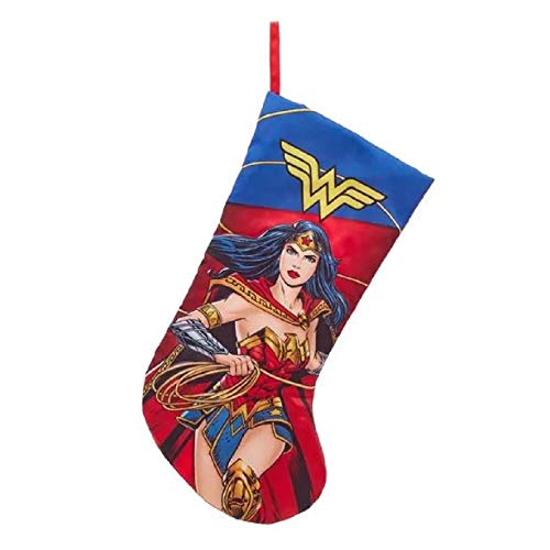 Kurt Adler Wonder Woman Printed Satin Stocking Standard