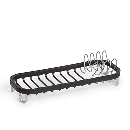 Umbra Sinkin Mini Dish Rack, Black/Nickel