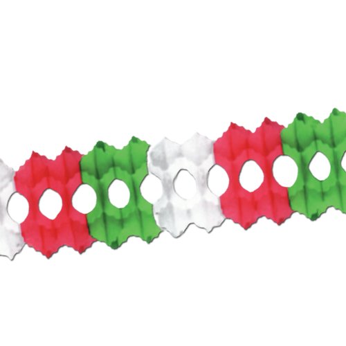 Beistle Pkgd Arcade Garland (red, white, green) Party Accessory  (1 count) (1/Pkg)