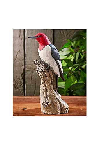 Wild Wings(WI) 6209512531 Red-Headed Woodpecker Sculpture, 10-inch Height
