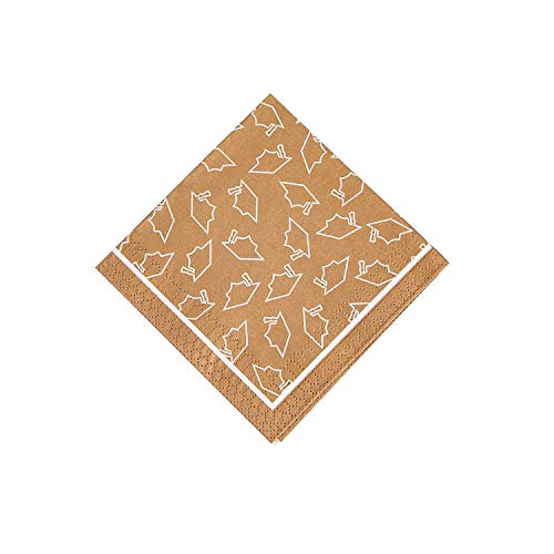 Fun Express Gold Graduation Bev Nap - Party Supplies - 50 Pieces
