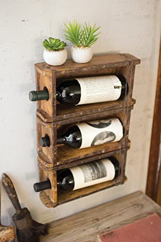 Kalalou Hanging Brick Mold Wine Rack