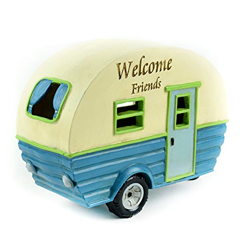 Midwest Design Touch of Nature 55724 Fairy Garden LED Camper, 7.5"