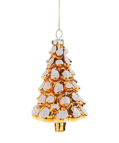 Giftcraft 665977 Glass Tree Ornament, 4-inch Height, Glass