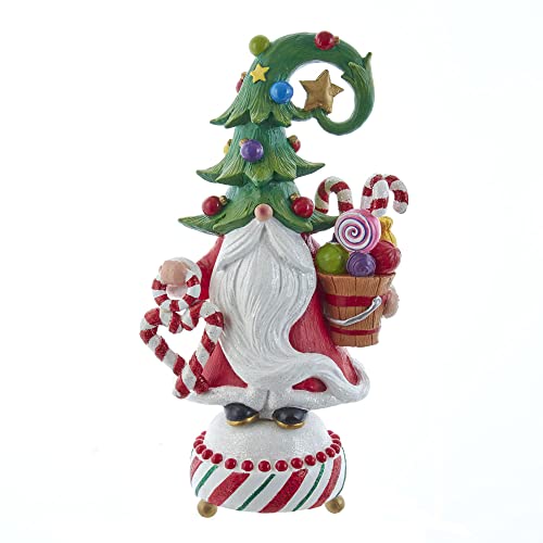 Kurt Adler Adler Jolly Jingles Tree Hat Table Piece Gnome, 12-Inch, Multicolored