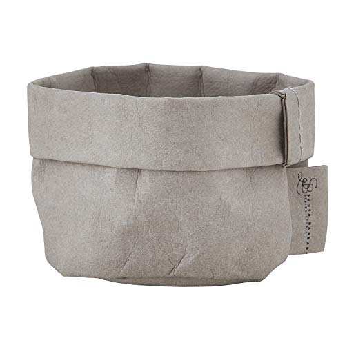 Creative Brands Mini Gray Washable Paper Reusable Multipurpose Trinket Tray Basket, 2 Inch