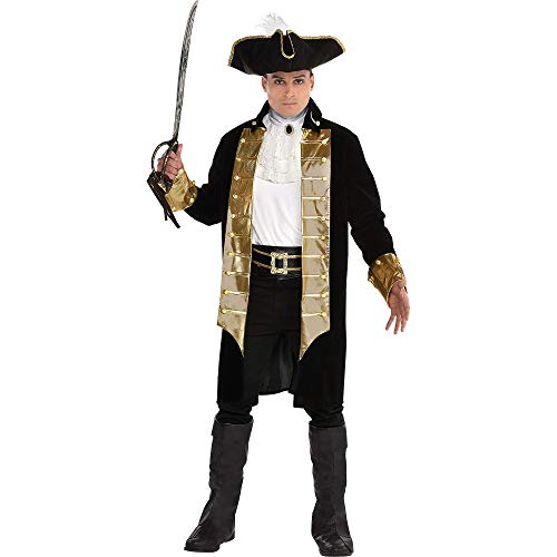 Amscan Treasure Captain Costume Set- Standard Adult Size