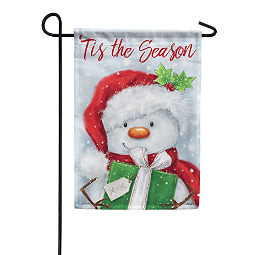 Carson Home Accents 'Tis The Season DuraSoft Garden Flag, 12-inch Width, Fabric
