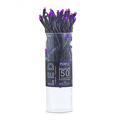Kurt Adler HW1701 50-Light 5mm Purple Frost LED Light Set