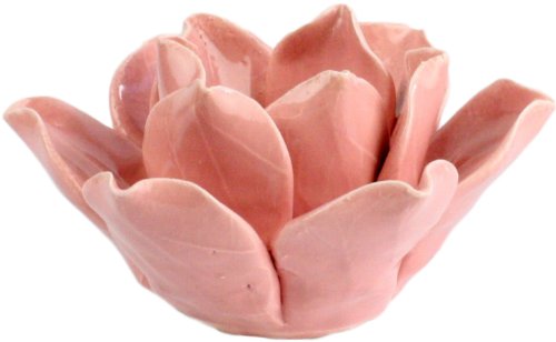 HomArt Lotus Tea Light Holder, Pink