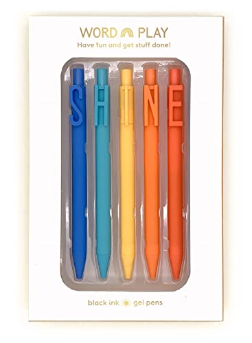 Snifty SPBS011 Shine Word Play Pen in Box, Set of 5