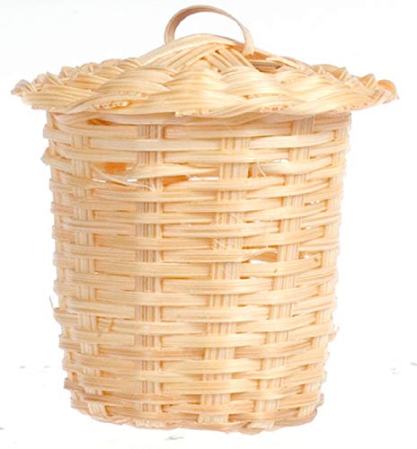 Aztec Imports International Miniatures Dollhouse Miniature Wicker Laundry Hamper