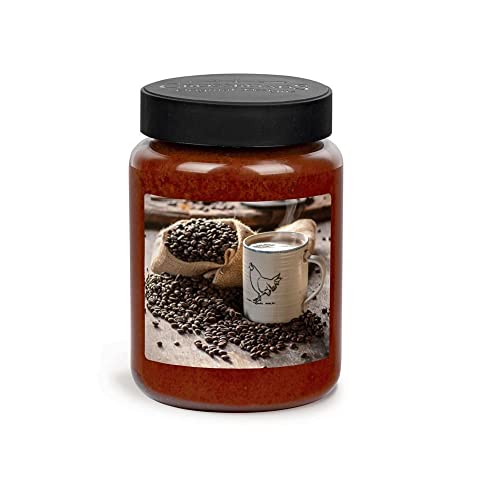 Crossroads Roasted Espresso - Candle with Artwork Jar Candle, 26-Ounce, Paraffin Wax