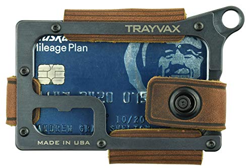 Trayvax Contour Minimalist Wallet Tactical Armor Steel Front Pocket RFID