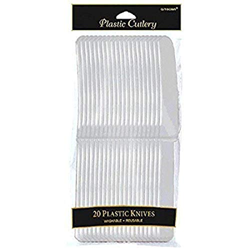 Amscan Silver Plastic Knives, 20 Ct.