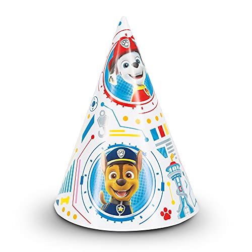 Unique Industries Unique Paw Patrol Party Hats | 8 Pcs, 4.25" X 4.25", Multicolor