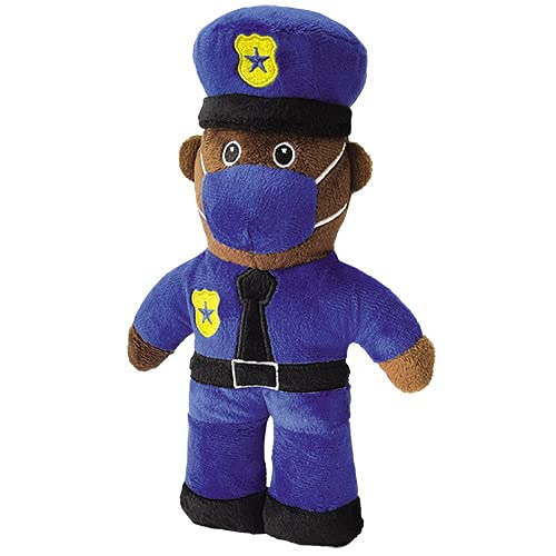 Pet Lou Dog Squeaky Toys,Dog Toys for Medium Dogs, Dog Toys for Small Dogs to Bite ,Durable Dog Chew Toys Plush Cute (9" Furst Responder-Police Officer)