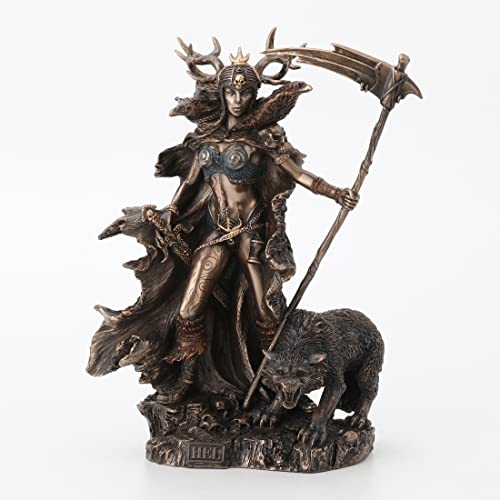 Unicorn Studio Veronese Design 10.4 Inch Hel Norse Goddess of Underworld Antique Bronze Sculpture