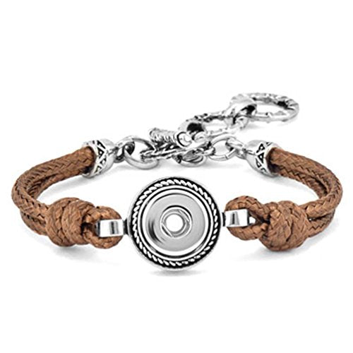 TGB Brands Ginger Snaps Petite One-Snap Brown Knot Bracelet GP90-04 Jewelry