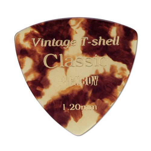 Osiamo Pickboy Vintage Pick, Classic T-Shell Triangle, Cellulose, 1.20mm, 10 picks