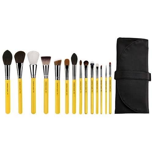 Bdellium Tools Professional Makeup Brush Studio Series - The Collection 14pc. Brush Set with Roll-Up Pouch