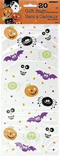 Unique Industries Spooky Smiles Halloween Cellophane Bags, 20ct