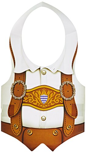 Beistle 66860 Packaged Plastic Oktoberfest Vest, multicolor (one size)