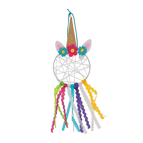 Fun Express Unicorn Dream Catcher Craft Kit -6 - Crafts for Kids and Fun Home Activities