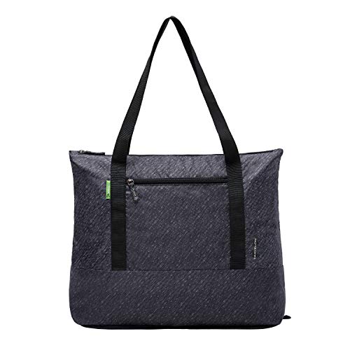 Travelon CLEAN-Antimicrobial Packable Tote Bag-SILVADUR TREATED-Gray Heather, One Size